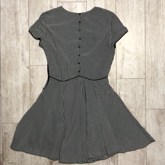 TRAFALUC ZARA size M houndstooth peplum dress - Picture 5 of 5